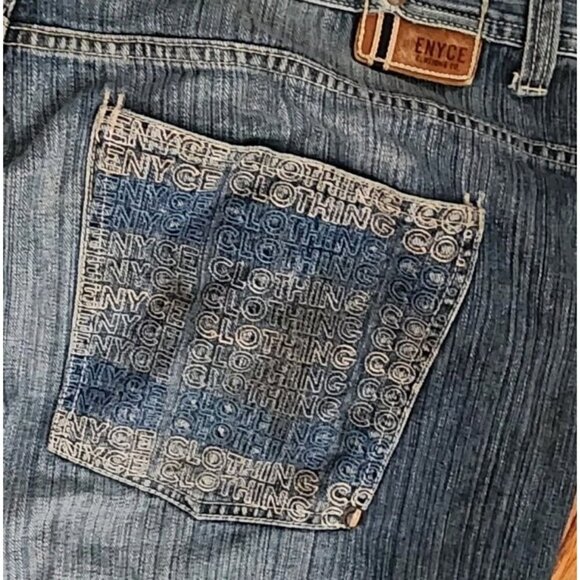 Enyce Other - Vintage Y2K Enyce Jeans Wide Leg Baggy Hip Hop 44 x 32 Embroidered Blue Denim